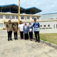 Kegiatan kunjungan lapangan pengawasan penanaman modal bersama DPMPTSP Prov. Jateng ke PT. Sinar Mekar Jaya yang berlokasi di Kawasan Industri JIPS Ds. Batu Kec. Karangtengah.