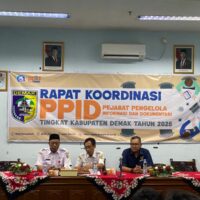 mengikuti kegiatan Rapat Koordinasi PPID tigkat Kabupaten Demak